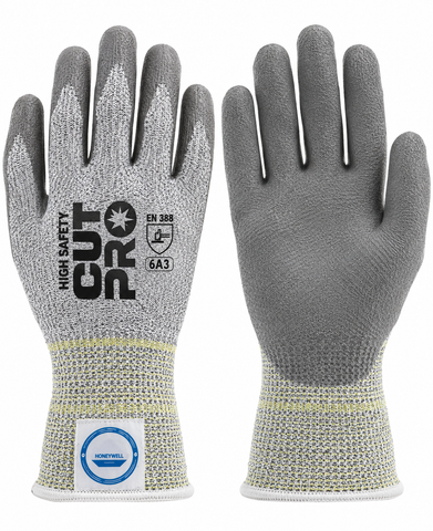 Memphis 9676S Glove Small Cut Pro 13 Gauge Polyurethane Palm Coated Work Gloves With Dyneema Liner And Knit Wrist 12/PR