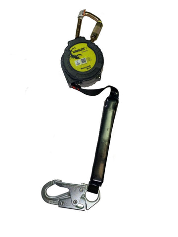 Honeywell Miller MTL-OHS1-01/9FT Scorpion 9' Personal Fall Limiter with Steel Carabiner / Swivel Shackle