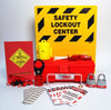 LOK2-ELECTRICAL LOCKOUT CENTER, COMPLETE YELLOW BOARD, WIRE BASKET, TOOL BOX AND CONTENTS, 16 X 14 (1 EACH)