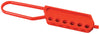 Accuform KDD104 Red Nylon Loop Lockout Hasp For Up To 6 Padlocks