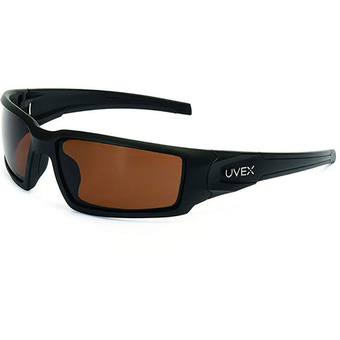 Honeywell Uvex Hypershock Black Safety Glasses With Espresso Anti-Scratch/Hard Coat Lens