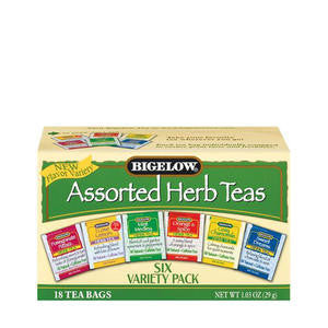 R C Bigelow Inc  16578  Bigelow Herbal Assortment Tea Decaffeinated (SET OF 168 PER CASE)