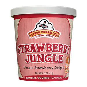 Straw Propeller Gourmet Foods  3229  Straw Propeller Strawberry Jungle Oatmeal (SET OF 12 PER CASE)