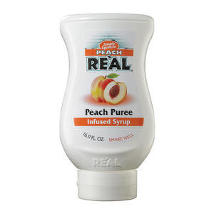 American Beverage   105  Peach Real Infused Syrup (SET OF 12 PER CASE)