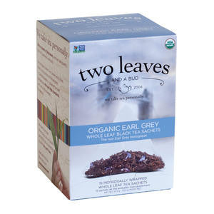 Two Leaves Tea Company  T00315  Organic Earl Grey (SET OF 6 PER CASE)