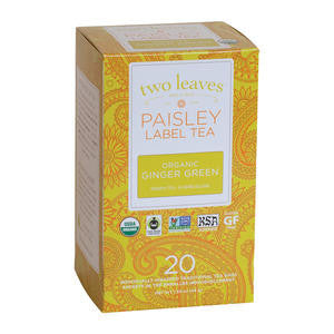 Two Leaves Tea Company  P005-20  Paisley Organic Ginger Green (SET OF 120 PER CASE)