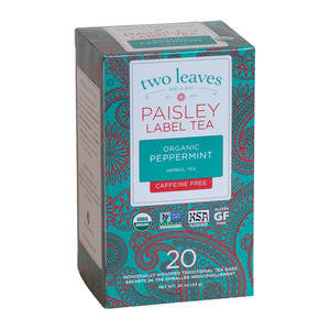Two Leaves Tea Company  P012-20  Paisley Organic Peppermint (SET OF 120 PER CASE)