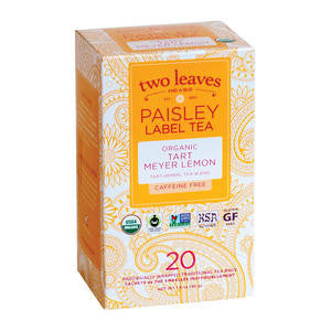 Two Leaves Tea Company  P029-20  Paisley Organic Tart Meyer Lemon (SET OF 120 PER CASE)