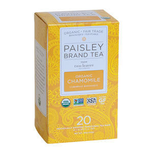Two Leaves Tea Company  P011-20  Paisley Organic Chamomile (SET OF 120 PER CASE)