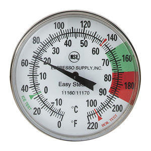 Espresso Supply Inc.  11160  Thermometer Easy Steam 5'' (1 EACH)