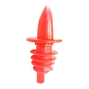 Spill-Stop Mfg. Co.  350R  Plastic Pourer Red (SET OF 12 PER CASE)