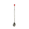 Spill-Stop Mfg. Co.  1109-3-TK  Twisted Bar Spoon 9'' with Red Knob (1 EACH)