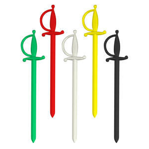 WNA  SP3AA2P  Sword Pick Assorted Colors (SET OF 10 PER CASE)