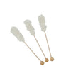 Dryden & Palmer  3110  Stirrer Candy Swizzle White Rock (SET OF 288 PER CASE)