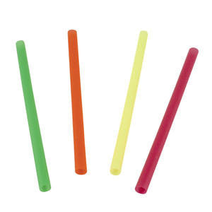 WNA  F600NA  Fat Straw Assorted Neon 6'' (SET OF 2400 PER CASE)