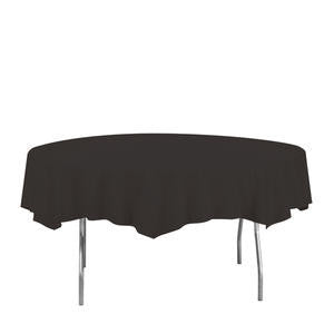 Creative Converting  703260  Tablecover Octagonal Black 82'' (1 EACH)