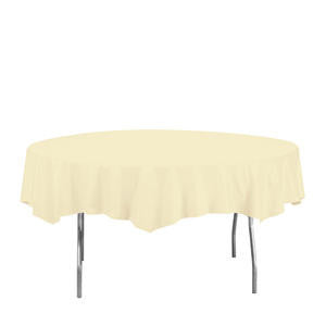Creative Converting  703264  Tablecover Octagonal Ivory 82'' (1 EACH)