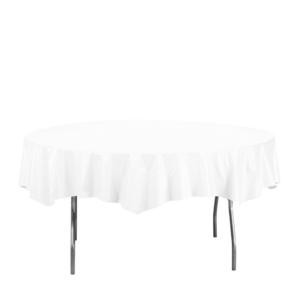 Creative Converting  703272  Tablecover Octagonal White 82'' (1 EACH)