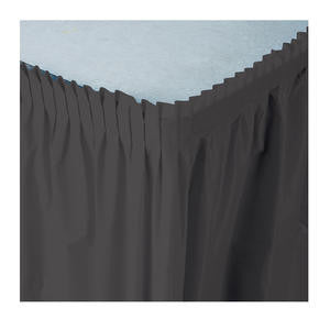 Creative Converting  010012  Tableskirt Black 14' (1 EACH)