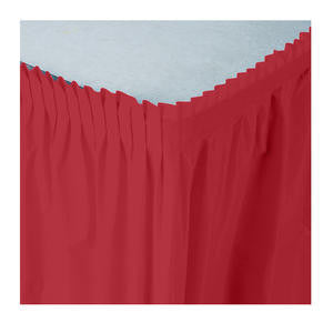 Creative Converting  010052  Tableskirt Red 14' (1 EACH)