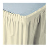 Creative Converting  010032  Tableskirt Ivory 14' (1 EACH)