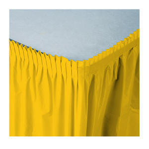 Creative Converting  010041  Tableskirt Yellow 14' (1 EACH)