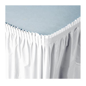 Creative Converting  010047C  Tableskirt White 14' (1 EACH)