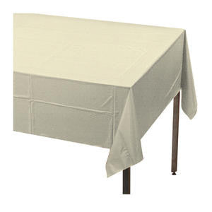 Creative Converting  710207  Tablecover Ivory 54'' x 108'' (1 EACH)
