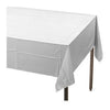Creative Converting  710241  Tablecover White 54'' x 108'' (1 EACH)