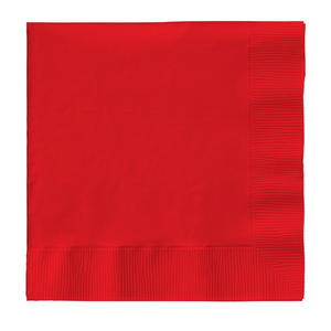 Creative Converting  251031  Napkin 2-Ply Red 10'' x 10'' (SET OF 1200 PER CASE)