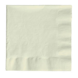 Creative Converting  259161  Napkin 2-Ply Ivory 10'' x 10'' (SET OF 1200 PER CASE)