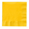 Creative Converting  251021  Napkin 2-Ply Yellow 10'' x 10'' (SET OF 1200 PER CASE)