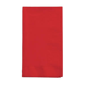 Creative Converting  271031  Napkin 2-Ply Red 15'' x 17'' (SET OF 600 PER CASE)