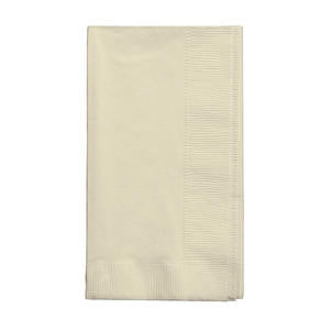 Creative Converting  279161  Napkin 2-Ply Ivory 15'' x 17'' (SET OF 600 PER CASE)