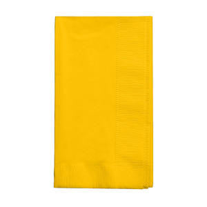 Creative Converting  271021  Napkin 2-Ply Yellow 15'' x 17'' (SET OF 600 PER CASE)