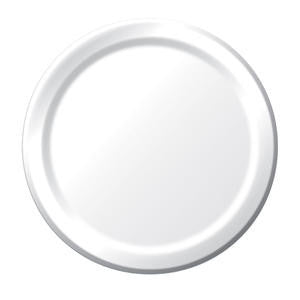 Creative Converting  50000B  Paper Plate White 10'' (SET OF 240 PER CASE)