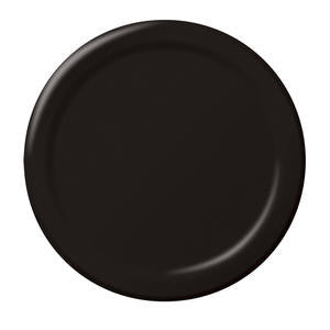 Creative Converting  79134B  Paper Plate Black 7'' (SET OF 240 PER CASE)