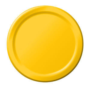 Creative Converting  791021B  Paper Plate Yellow 7'' (SET OF 240 PER CASE)