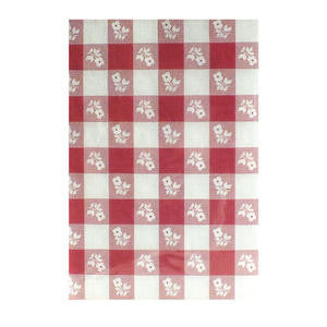 Creative Converting  28188  Tablecover Red Gingham 54'' x 108'' (1 EACH)