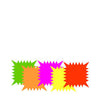 R&T Enterprises  NS-55S  Starcard Square Neon (SET OF 40 PER CASE)