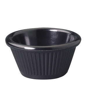 Gessner Products Company  0383BK6Q  Ramekin Fluted Black 3 oz (SET OF 36 PER CASE)