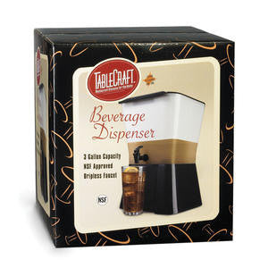 Tablecraft  H953  Beverage Dispenser Black 3 gal (1 EACH)