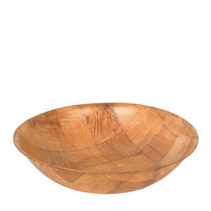 Thunder Group  WDTSB008  Salad Bowl Woven Wood 8'' (SET OF 12 PER CASE)