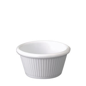 Gessner Products Company  0384  Ramekin Fluted Bone 4 oz (SET OF 72 PER CASE)