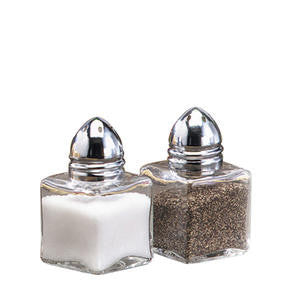 Tablecraft  30S&P  Mini Cube Salt and Pepper Shaker 0.5 oz (SET OF 24 PER CASE)