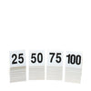 Cal-Mil Plastic Products  227  Number Tent White 1-25 (SET OF 25 PER CASE)