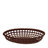Tablecraft  1074BR  Classic Oval Basket Brown 9 3/8'' x 6'' (SET OF 36 PER CASE)