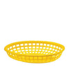 Tablecraft  1074Y  Classic Oval Basket Yellow 9 3/8'' x 6'' (SET OF 36 PER CASE)