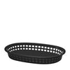 Tablecraft  1076BK  Chicago Platter Basket Oval Black 10 1/2'' x 7'' x 1 1/2'' (SET OF 36 PER CASE)