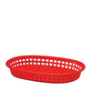 Tablecraft  1076R  Chicago Platter Basket Oval Red 10 1/2'' x 7'' x 1 1/2'' (SET OF 36 PER CASE)
